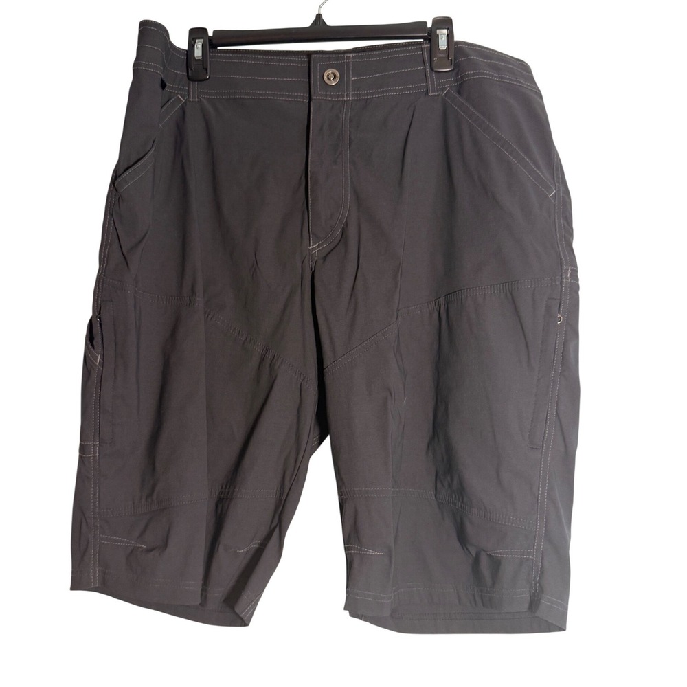 Kuhl Renegade Cargo Utility Shorts Mens 40 Charcoal Hiking Outdoor Stretch NWOT